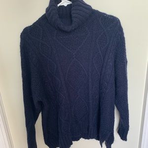 oversized navy blue aerie sweater